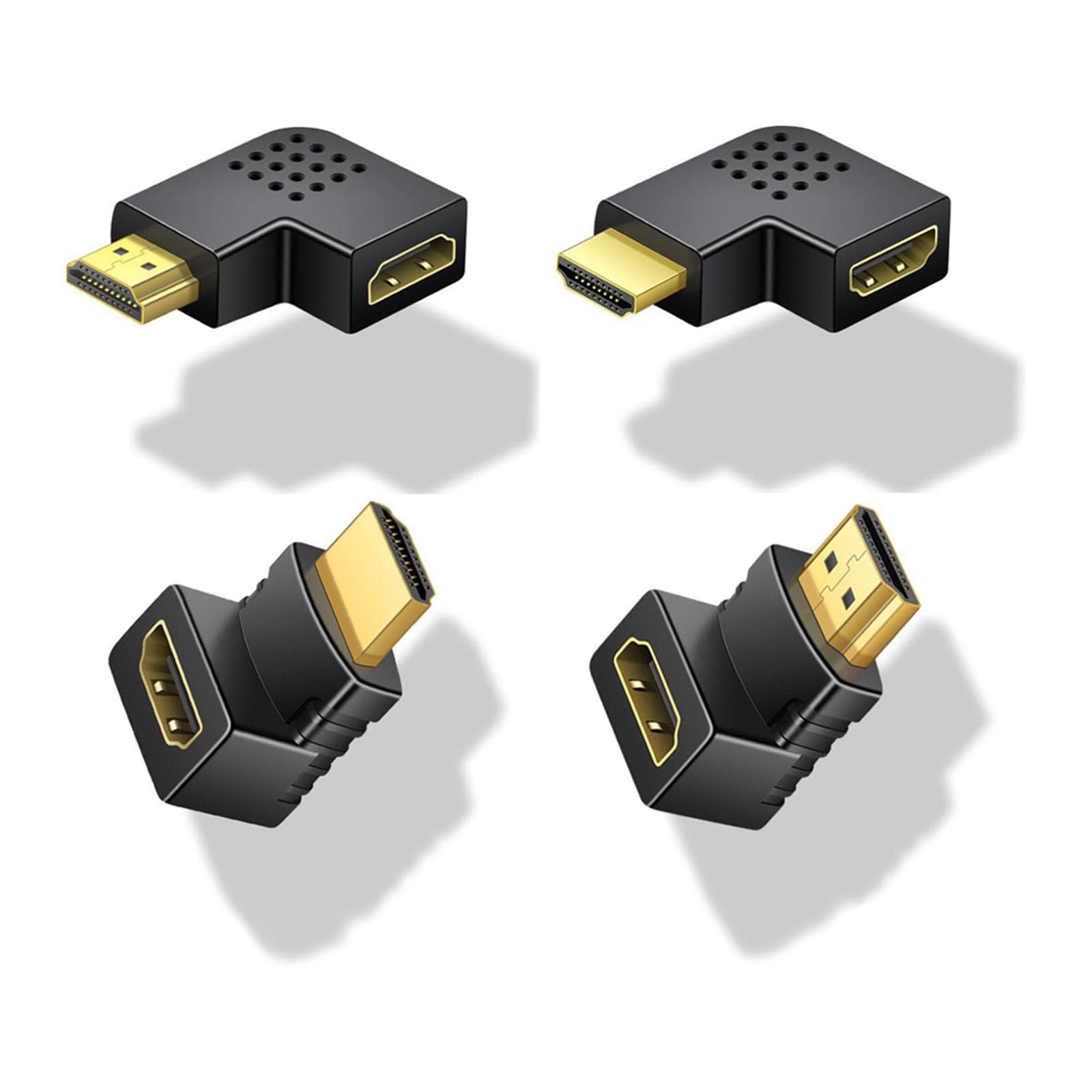 Amazon.co.jp: HDMI L型変換アダプタ 4個セット 延長コネクタ 90度 270